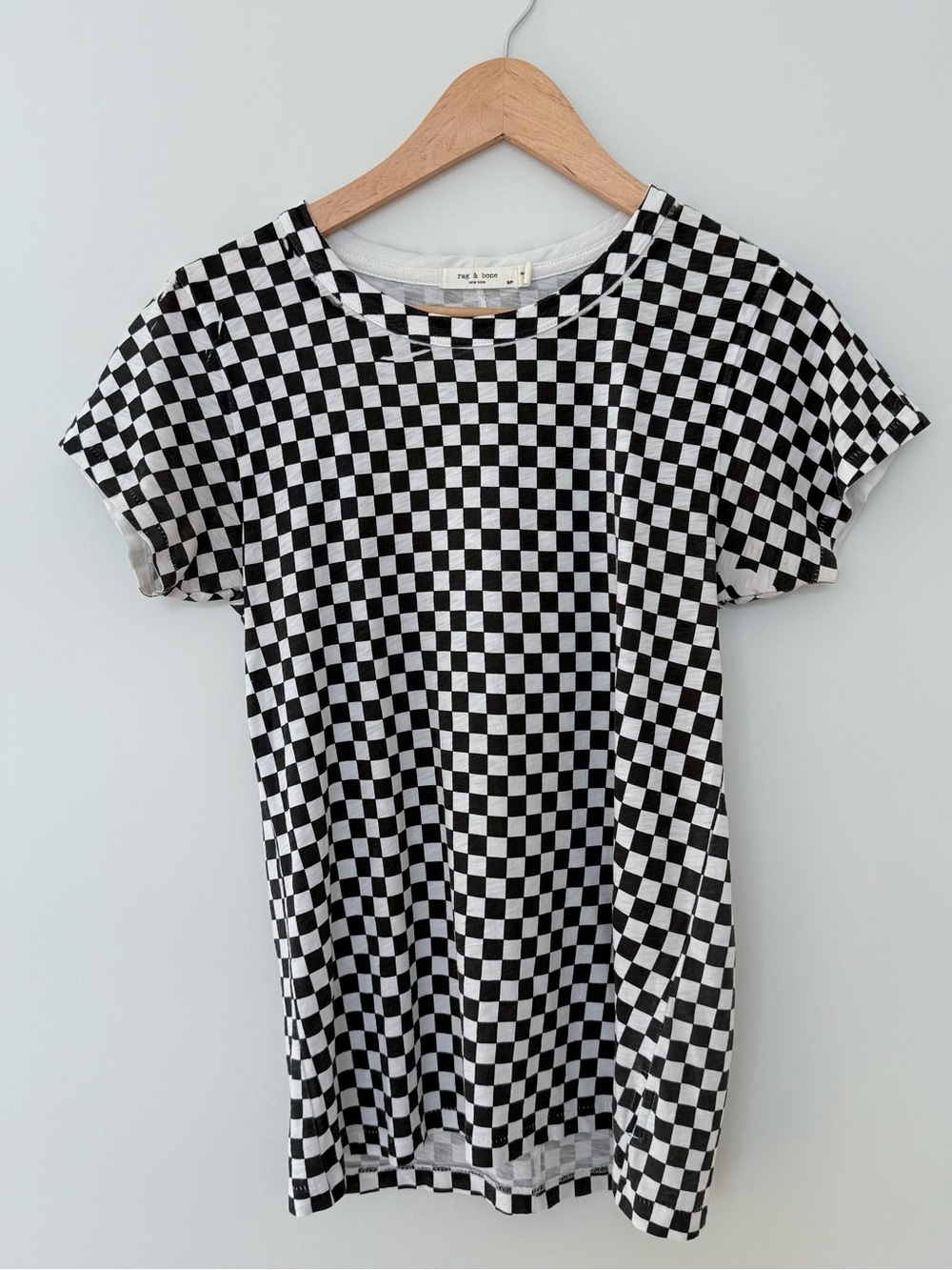 Rag & Bone Women’s Checkered Short Sleeve Tee